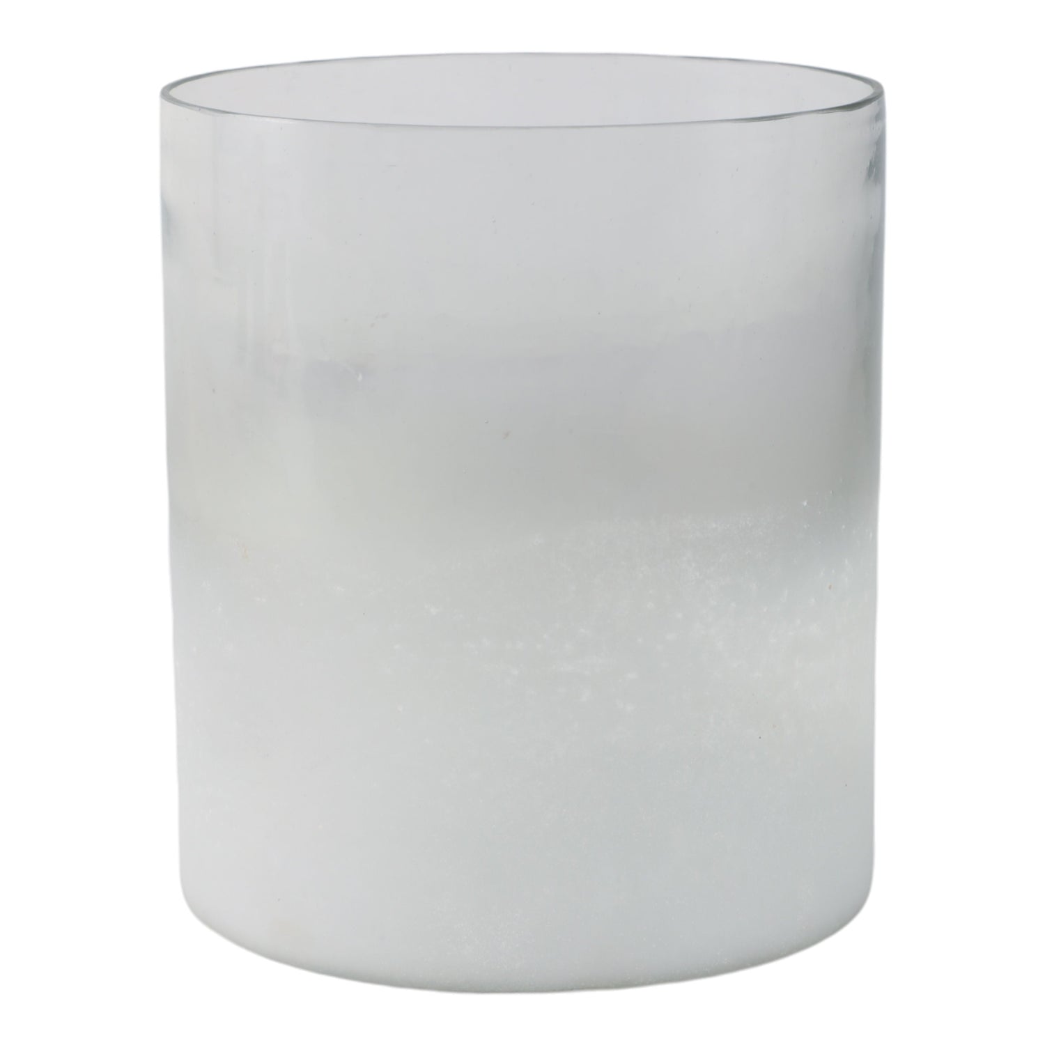 6" Frosted Bottom Hurricane - Clear