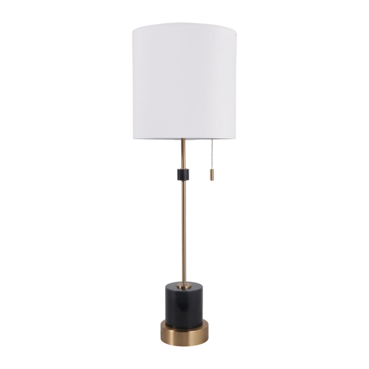 32" Flauvanna Marble Buffet Lamp - Black