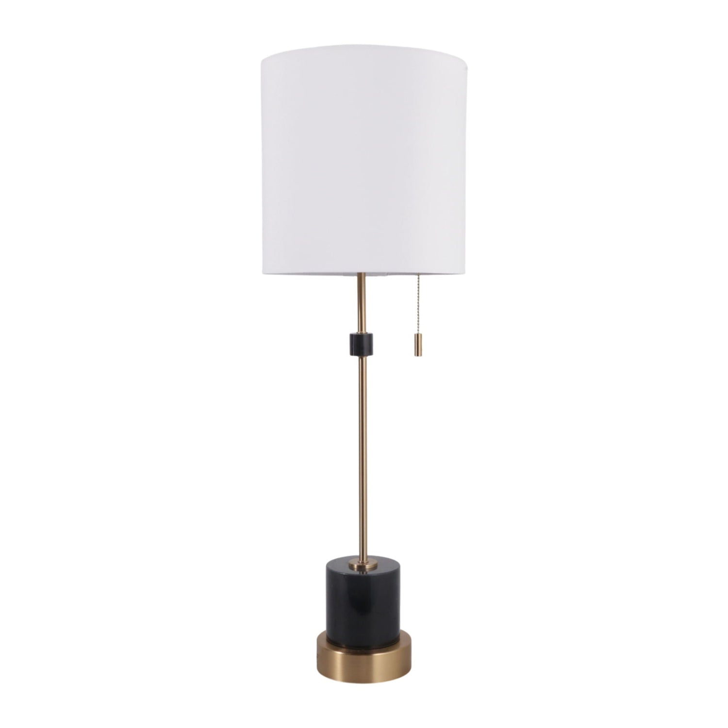 32" Flauvanna Marble Buffet Lamp - Black