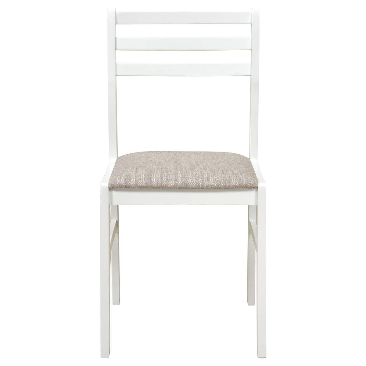 130005WHT Bucknell 3-piece Round Drop Leaf Dining Table Set White