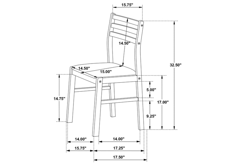 130005WHT Bucknell 3-piece Round Drop Leaf Dining Table Set White