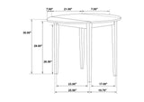 130005 Bucknell 3-piece Round Drop Leaf Dining Table Set Cappuccino