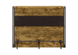 130071 Renaldi 3-shelf Home Bar Wine Cabinet Rustic Nutmeg