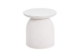 TOV-OC44184 Aloe White Concrete Side Table