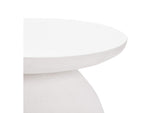 TOV-OC44184 Aloe White Concrete Side Table