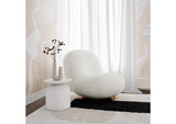 TOV-OC44184 Aloe White Concrete Side Table