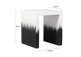 TOV-OC18429 Matra Black and White End Table