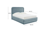 TOV-B44212 Briella Bluestone Velvet King Bed