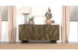 130515 Tyler 3-door Solid Wood Sideboard Buffet Cabinet Mango Brown