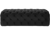 TOV-O67 Kaylee Black Velvet Ottoman