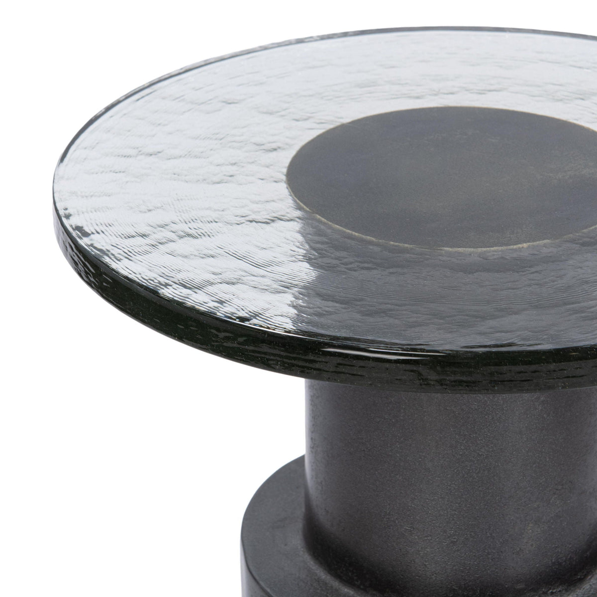 Callen - Round Accent Table - Antique Nickel