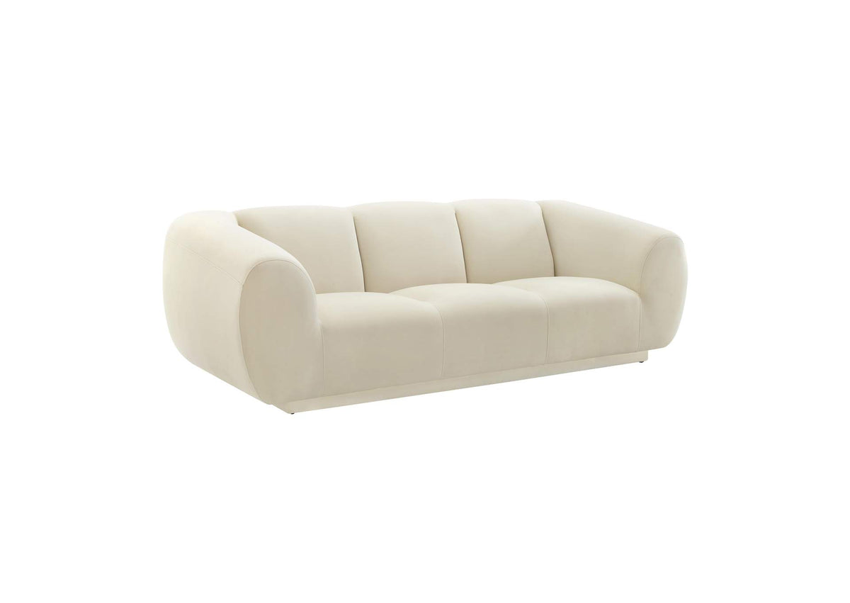 TOV-S6445 Emmet Cream Velvet Sofa