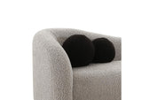 TOV-L68580 Leonie Grey Faux Shearling Sofa
