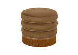 TOV-OC68565 Lakka Chocolate Velvet Ottoman