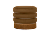 TOV-OC68565 Lakka Chocolate Velvet Ottoman