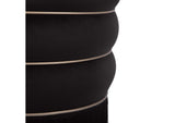 TOV-OC68566 Lakka Black Velvet Ottoman