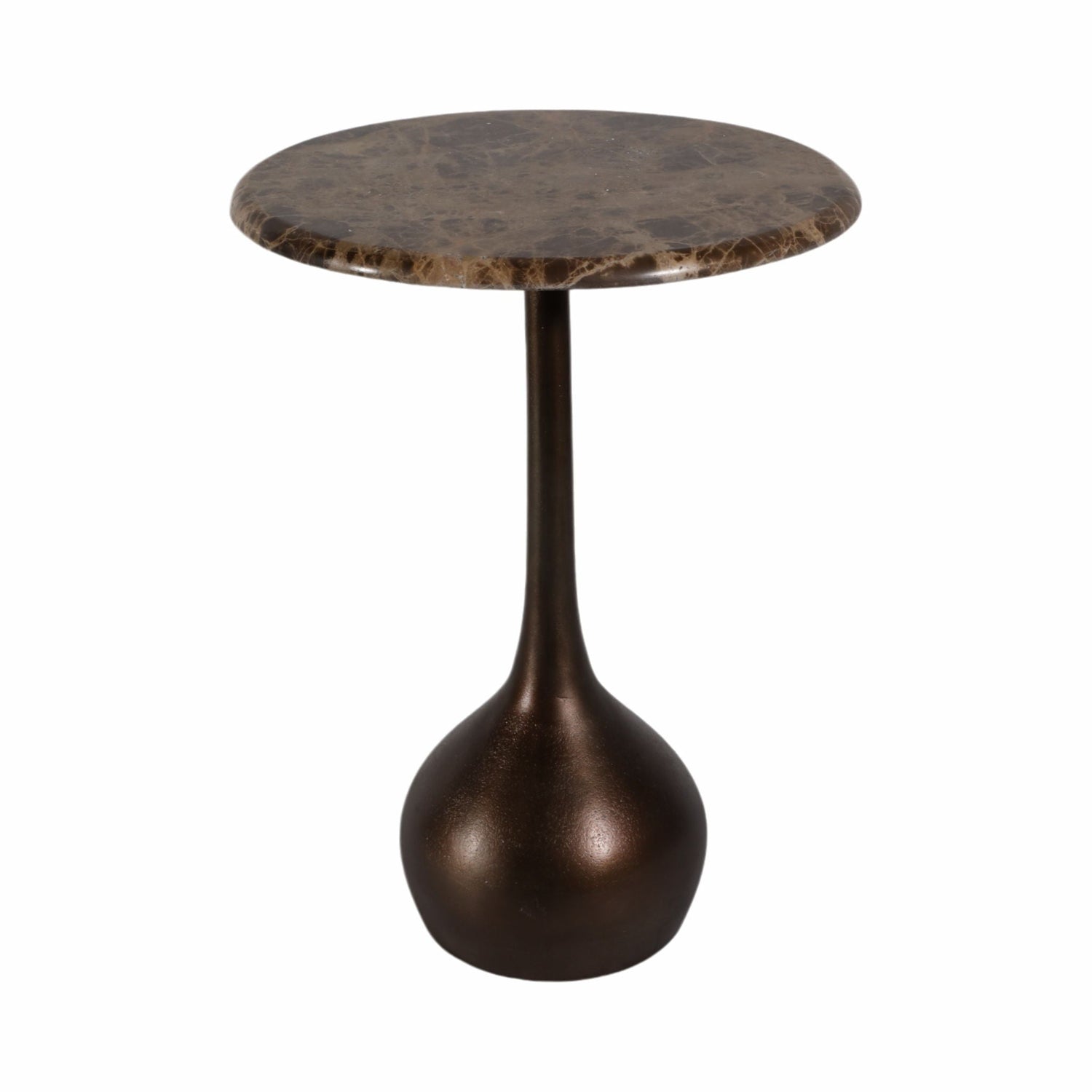 20" Marble Accent Table Ball Base - Brown