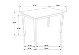150152 Gomez 5-piece Rectangular Dining Table Set Cappuccino