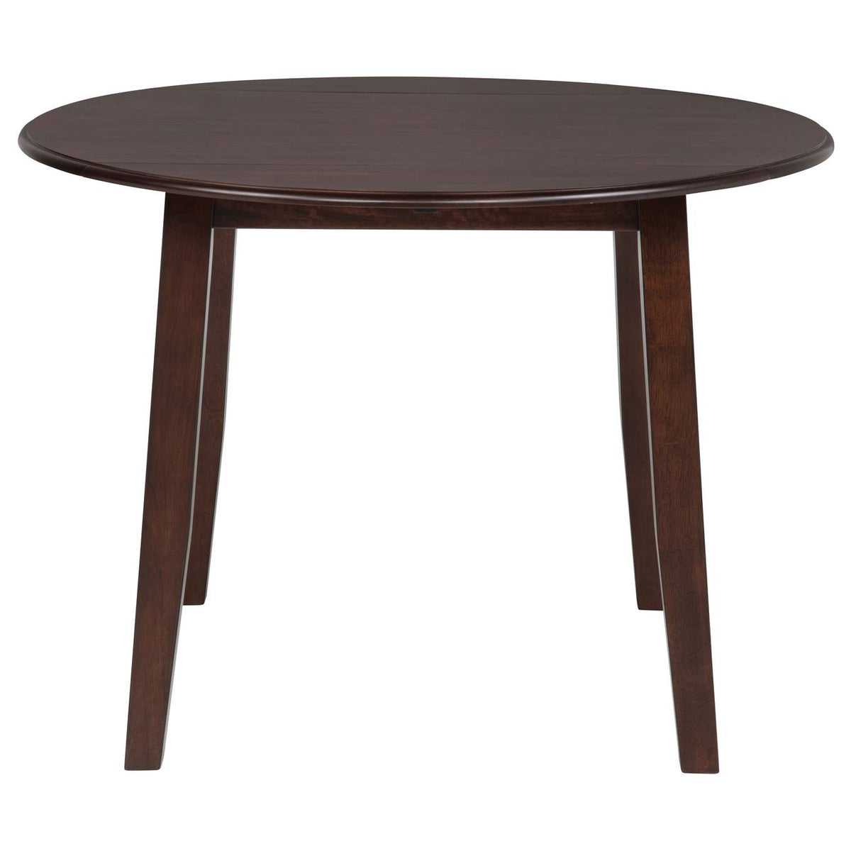 150340 Barton 5-piece Round Wood Dining Table Set Dark Brown