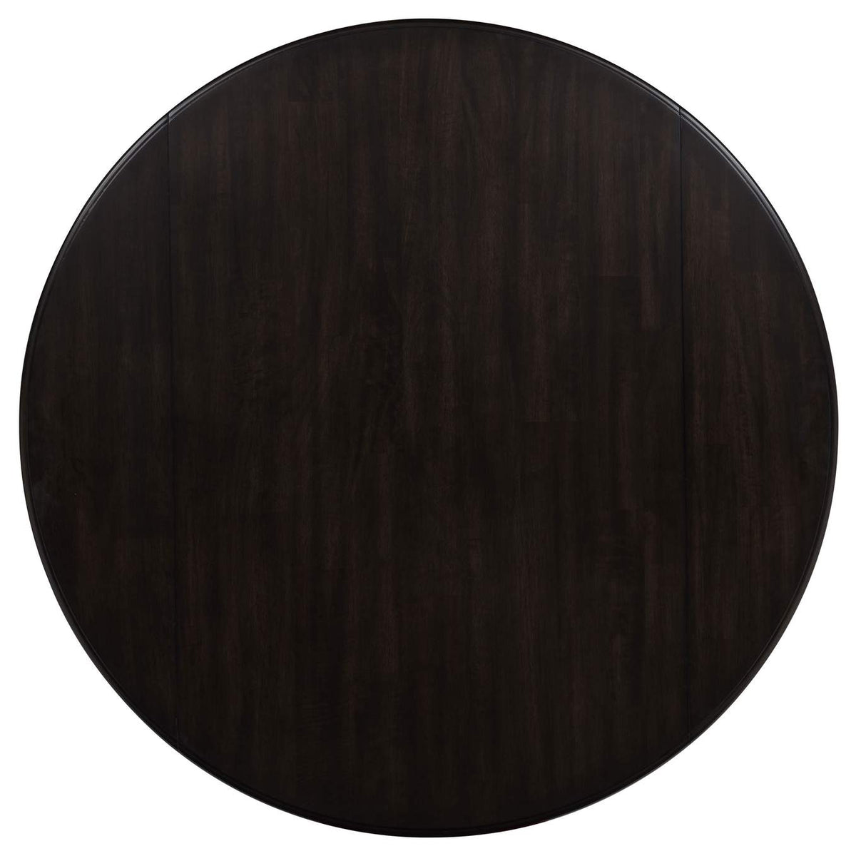 150350 Catley 5-piece Round Drop Leaf Dining Table Set Dark Coffee