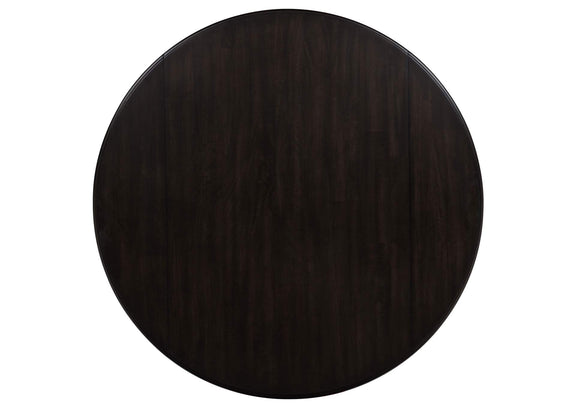 150350 Catley 5-piece Round Drop Leaf Dining Table Set Dark Coffee