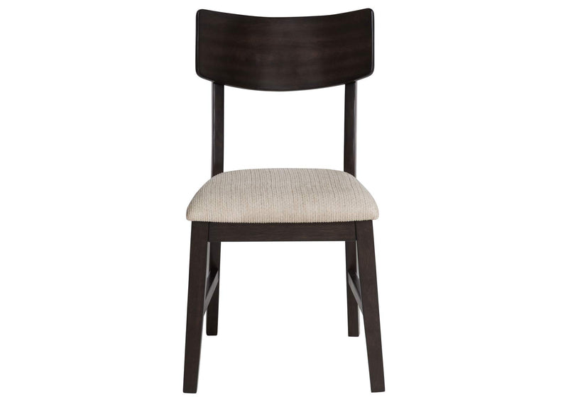 150350 Catley 5-piece Round Drop Leaf Dining Table Set Dark Coffee