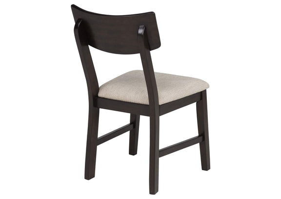 150350 Catley 5-piece Round Drop Leaf Dining Table Set Dark Coffee