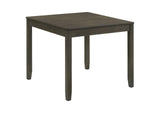 150410 Parkwood 5-piece Square Dining Table Set Dark Ash Brown