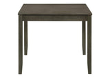 150410 Parkwood 5-piece Square Dining Table Set Dark Ash Brown