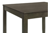 150410 Parkwood 5-piece Square Dining Table Set Dark Ash Brown