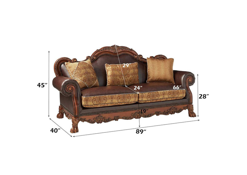 15160 Dresden Sofa with 3 Pillows