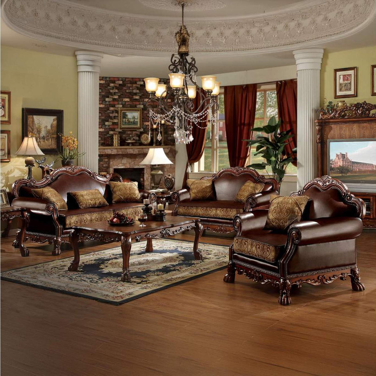 15160 Dresden Sofa with 3 Pillows
