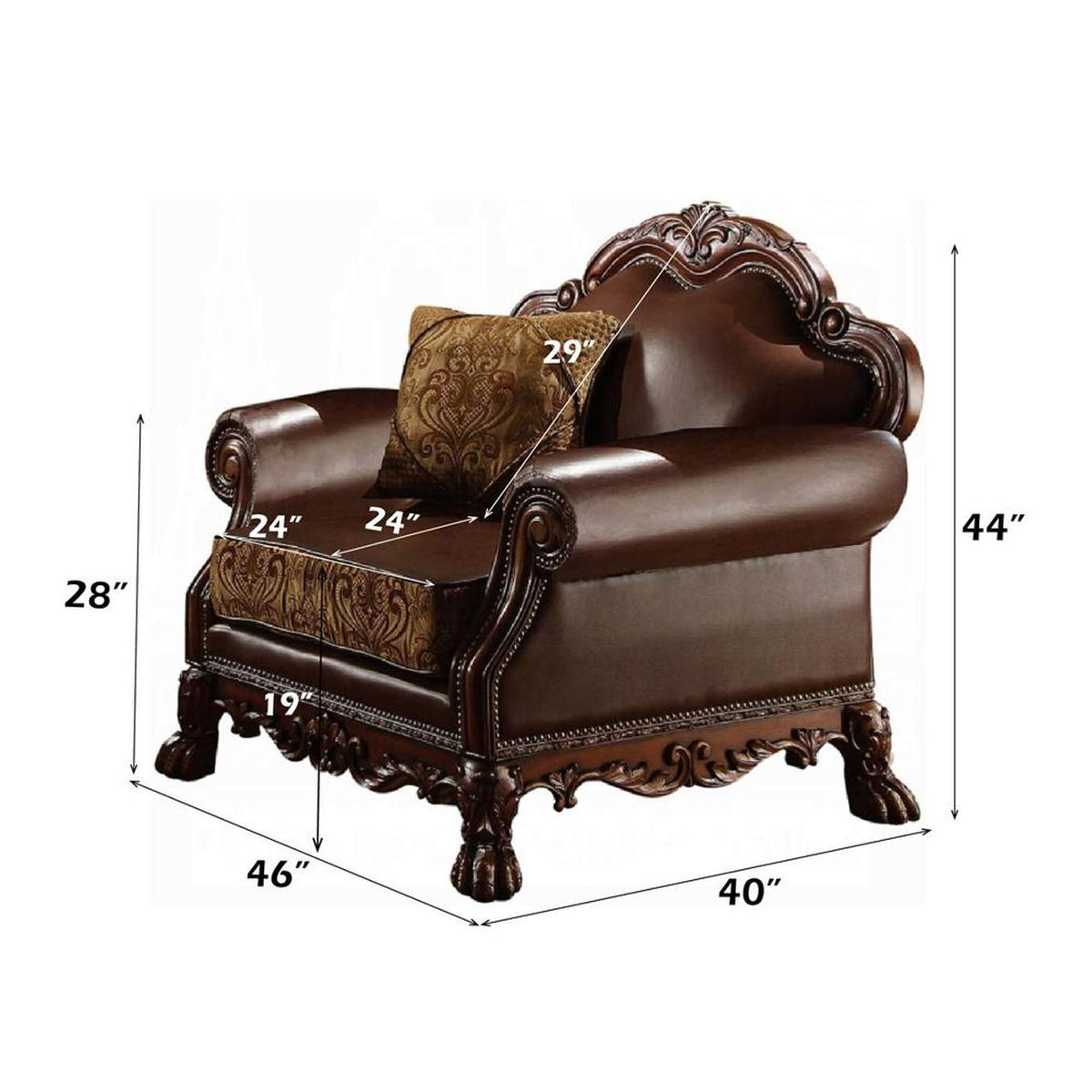 15162 Dresden Chair with Pillow