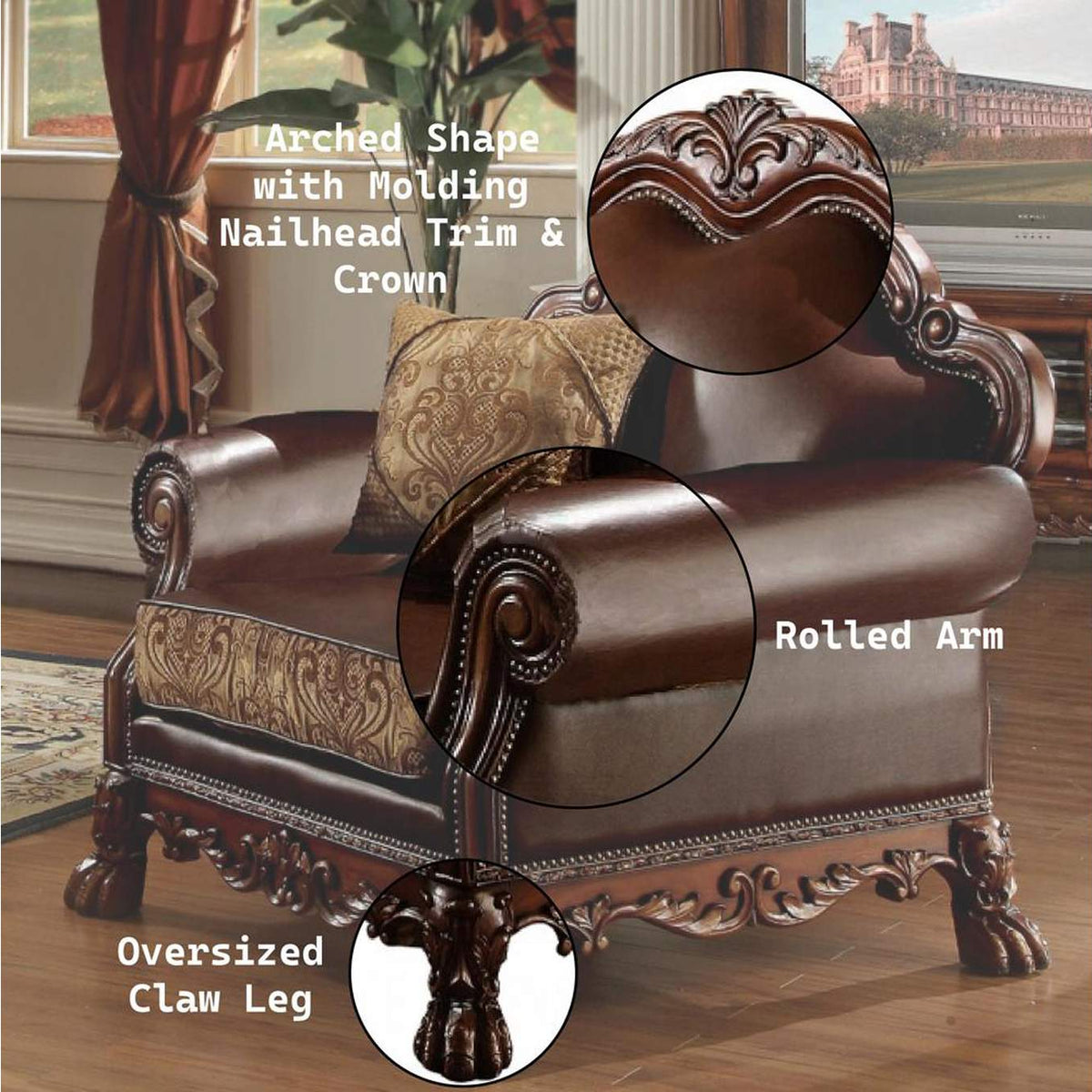 15162 Dresden Chair with Pillow