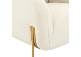 TOV-IHS68629 Kandra Cream Shearling Accent Chair