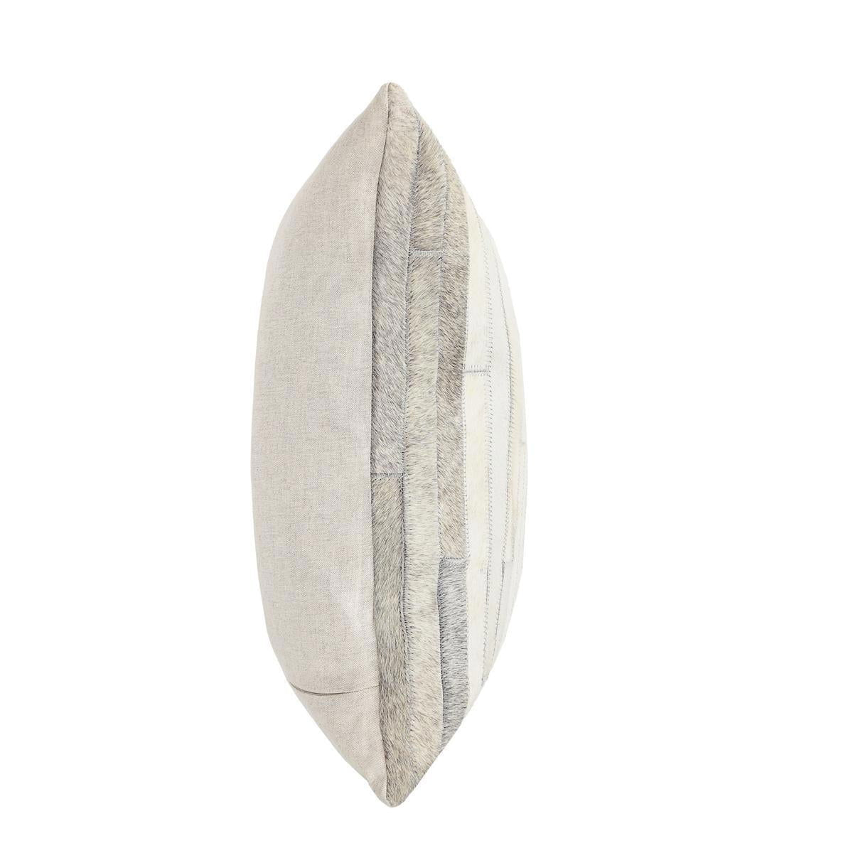 Radiant Oasis - 20" x 20" Meru Hide Pillow - Tan Multi