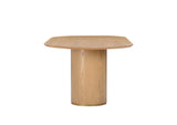 TOV-D54218 Brandy Natural Ash Wood Oval Dining Table