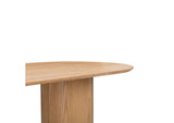 TOV-D54218 Brandy Natural Ash Wood Oval Dining Table