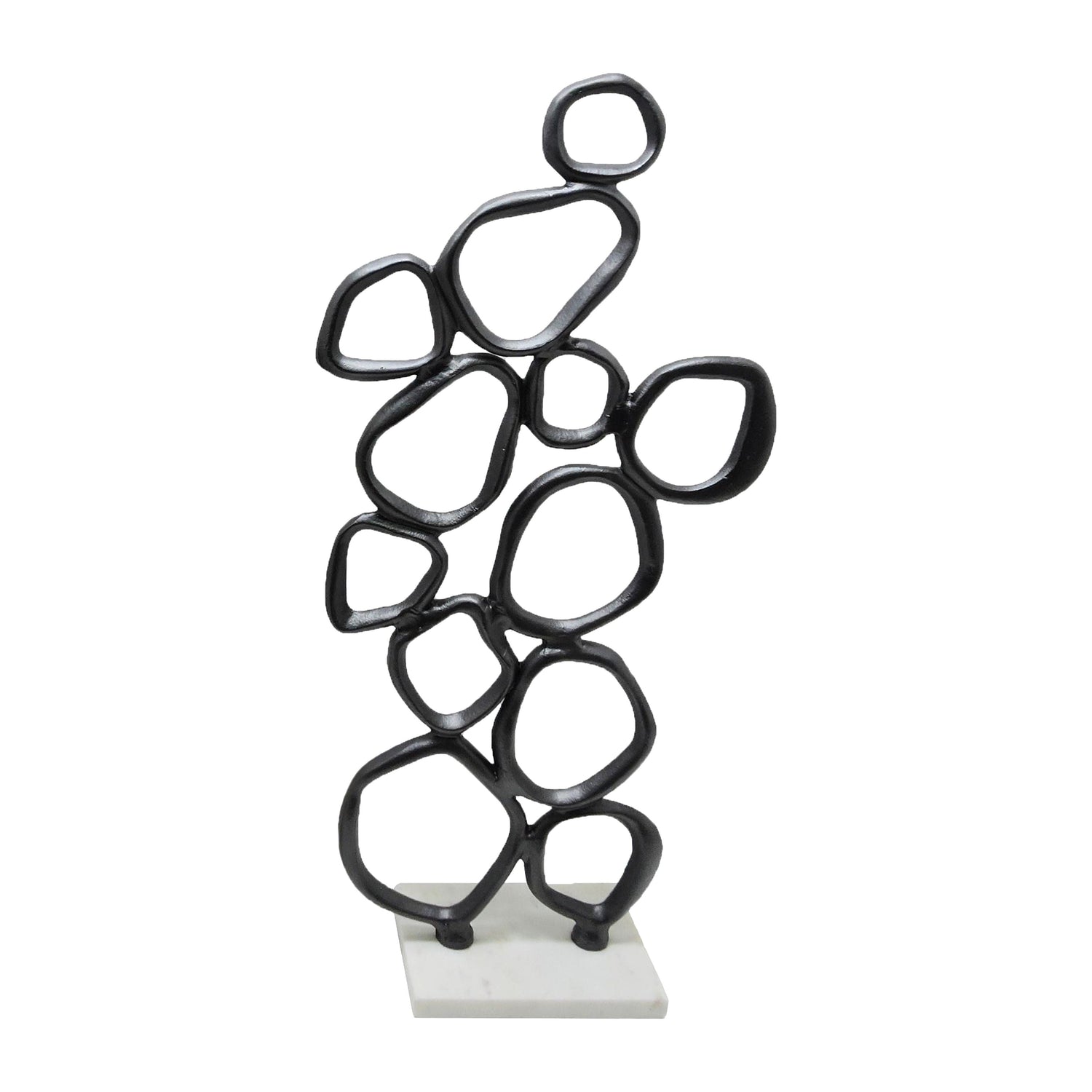 30" Tidus Large Ring Statuary - Black