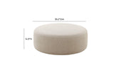 TOV-OC68658 Broohah Beige Linen Ottoman