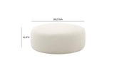 TOV-OC68657 Broohah Cream Boucle Ottoman