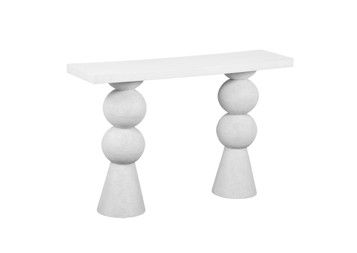 TOV-OC18433 Lupita White Console Table
