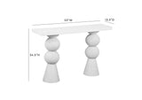 TOV-OC18433 Lupita White Console Table