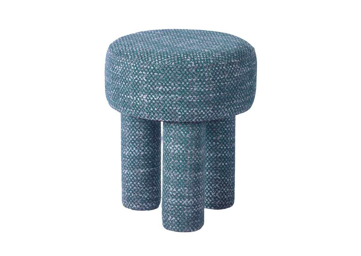 TOV-OC68654 Claire Teal Knubby Stool