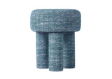 TOV-OC68654 Claire Teal Knubby Stool