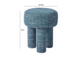 TOV-OC68654 Claire Teal Knubby Stool