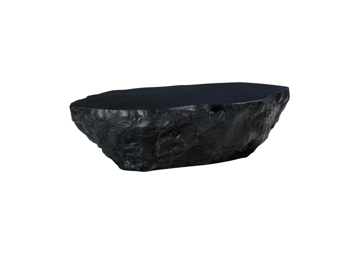 TOV-OC54227 Crag Black Concrete Coffee Table