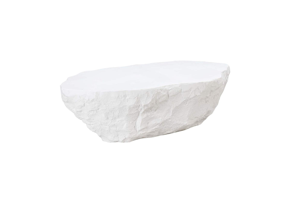 TOV-OC54226 Crag White Concrete Coffee Table