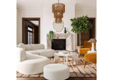 TOV-OC68657 Broohah Cream Boucle Ottoman