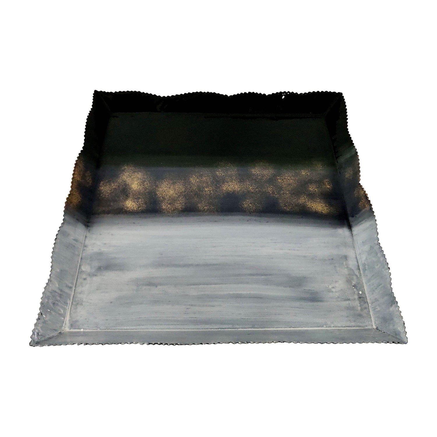 Metal Tri-colored Tray 18" - Multi
